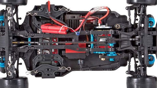 Redcat Racing 1/10 Thunder Drift 4WD RTR Gunmetal  - Battery Mounting 