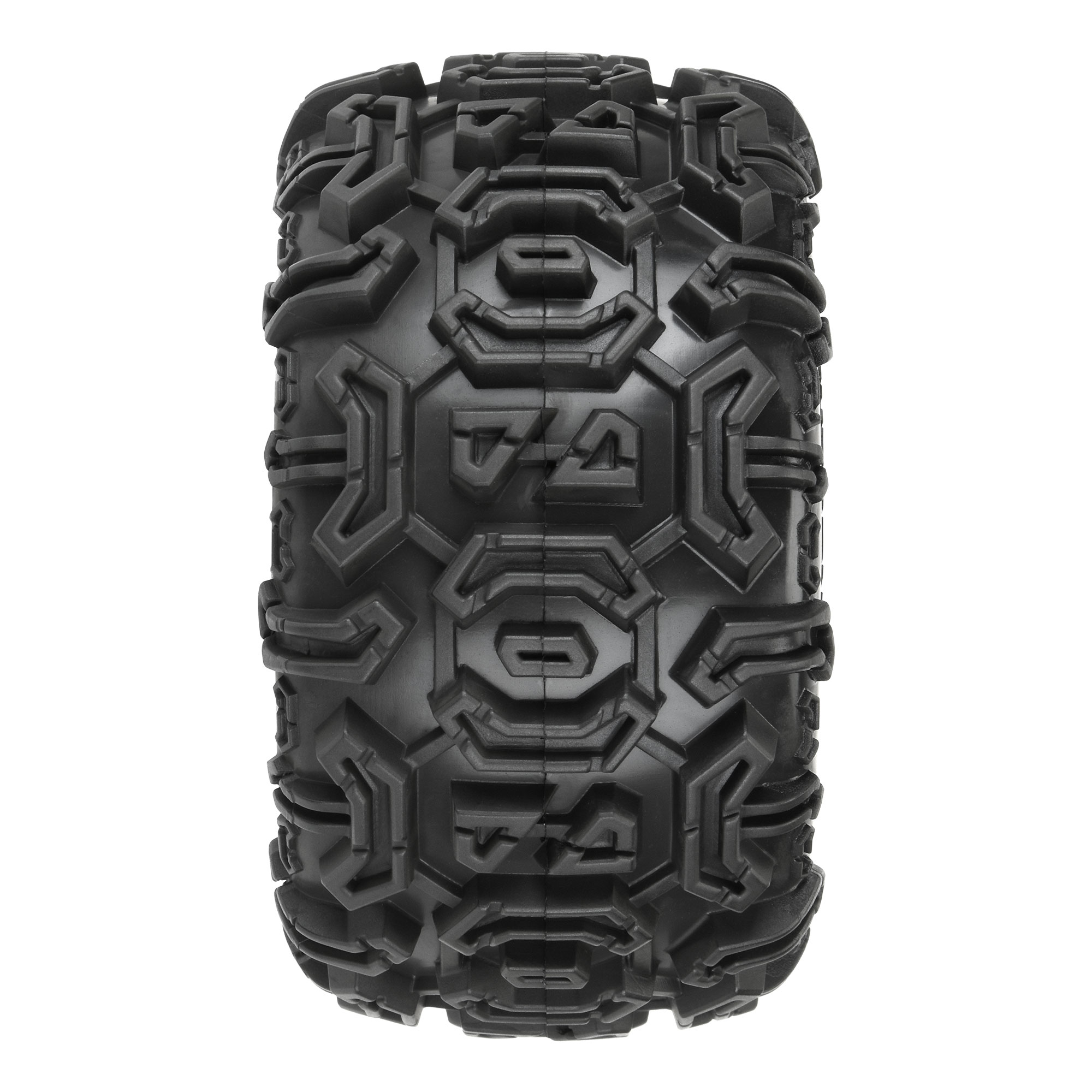 1/10 Warthog F/R 2.8" Monster Truck Tires MTD 12mm Black Ripper (2)