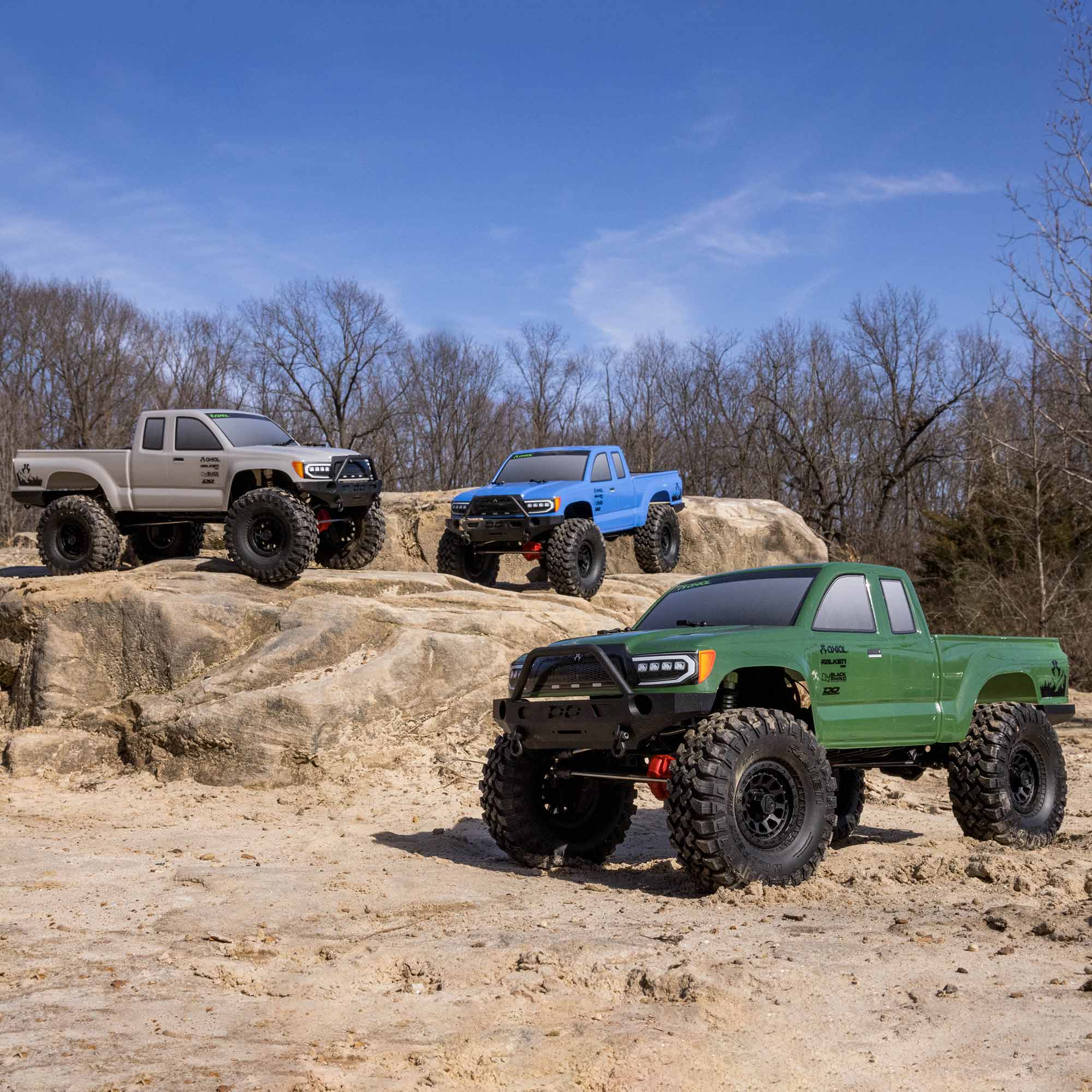 1/10 SCX10 III Base Camp 4X4 Rock Crawler Brushed RTR, Blue