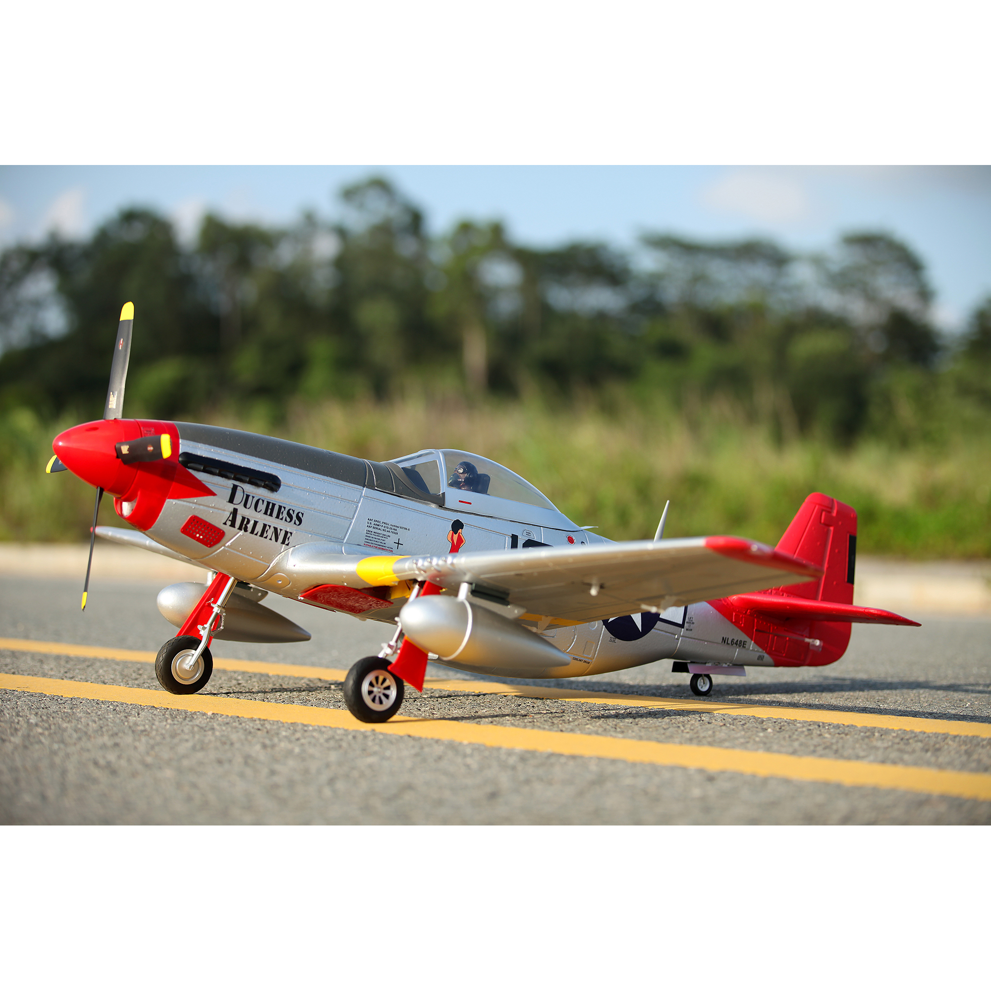 Fms P 51d Red Tail V8 Pnp 1450mm Horizon Hobby