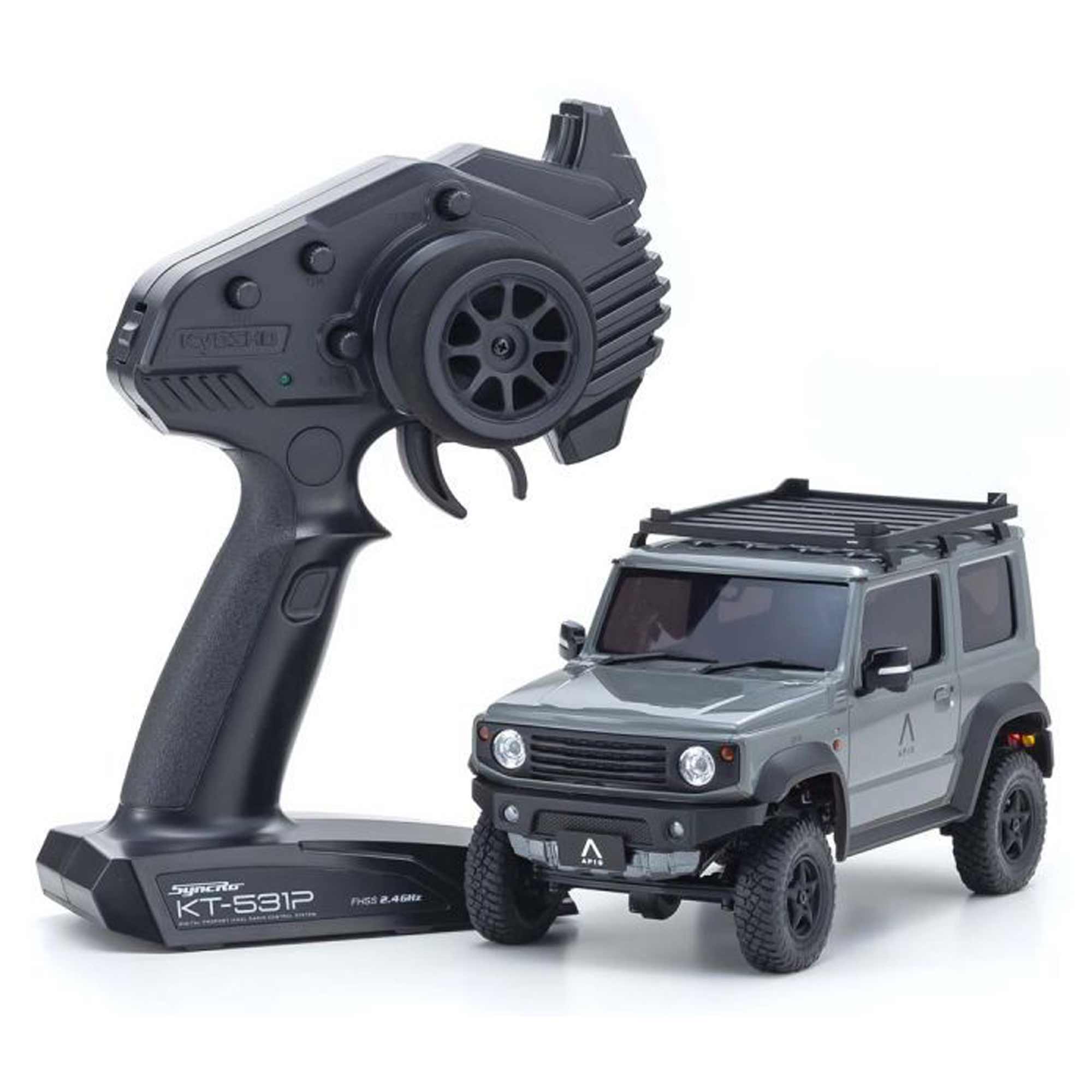 1/28 Suzuki Jimny Sierra APIO TS4 MINI-Z 4X4 Crawler RTR, Medium Gray