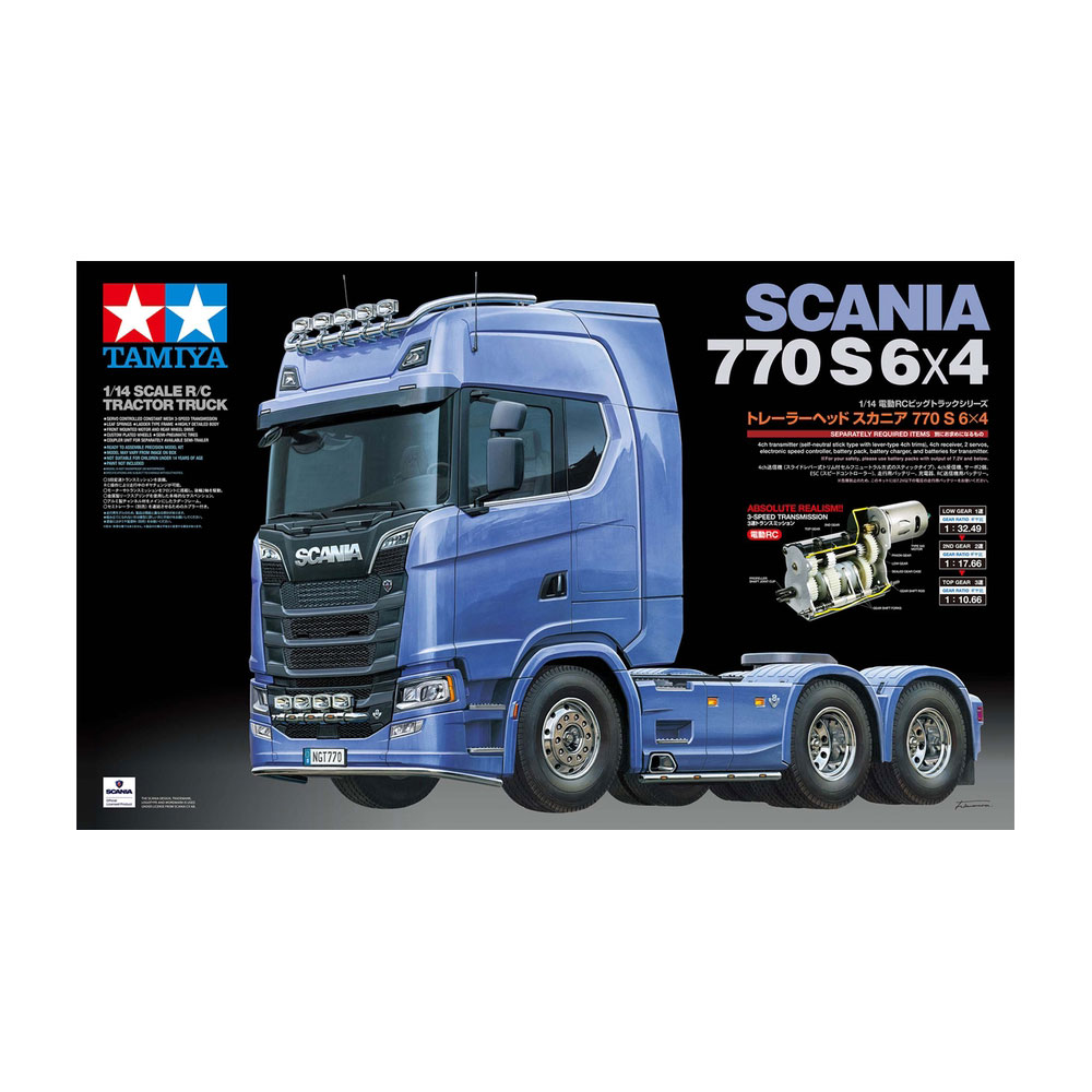 1/14 Scania 770 S 6x4 Tractor Truck Kit