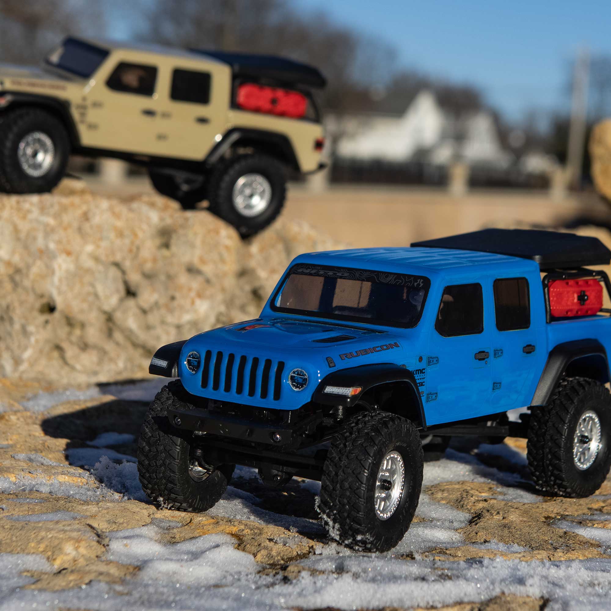 1/24 SCX24 Jeep JT Gladiator 4WD Rock Crawler Brushed RTR, Beige