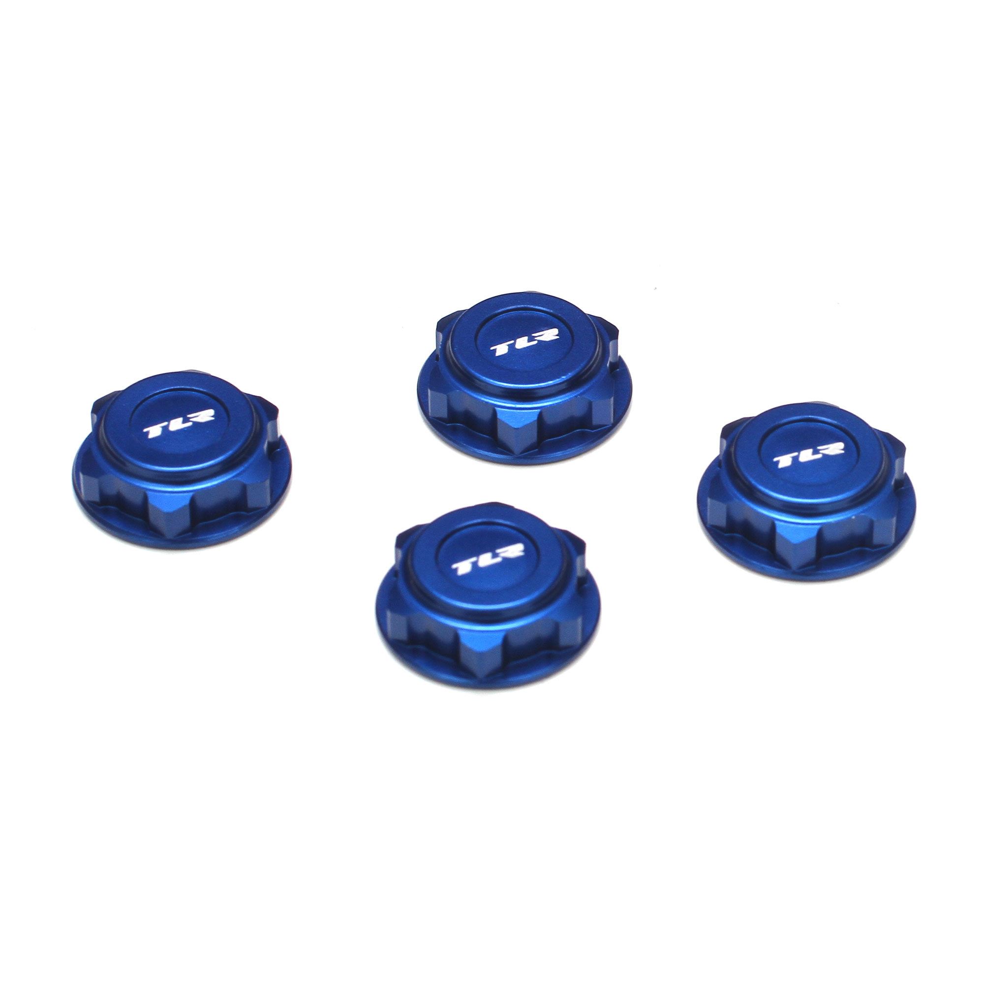 TLR3538 Team Losi Racing Aluminum Covered 17mm Wheel Nuts 4 Hard Anodized