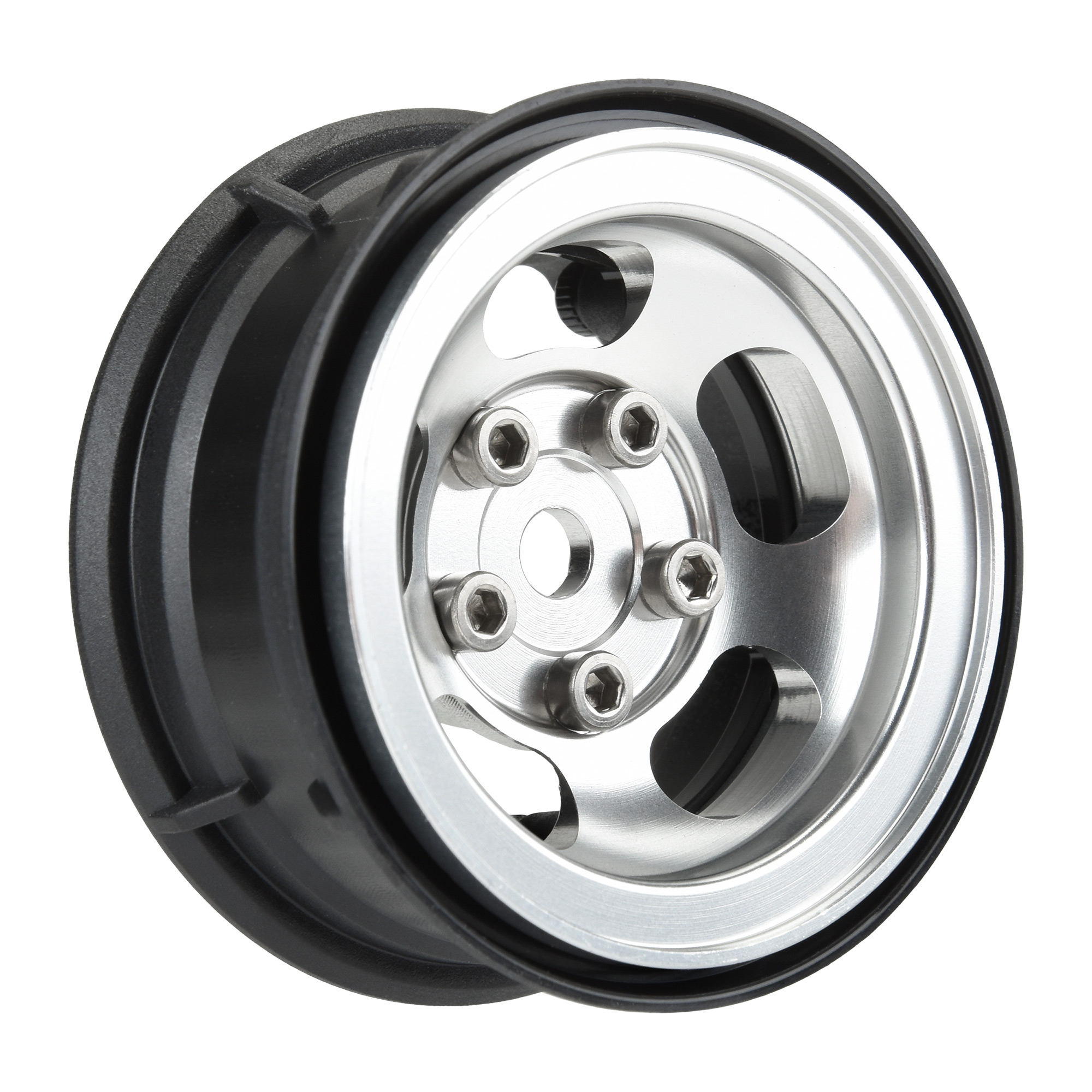 1/10 Slot Mag Aluminum Front/Rear 1.55" 12mm Rock Crawler Wheels (2)