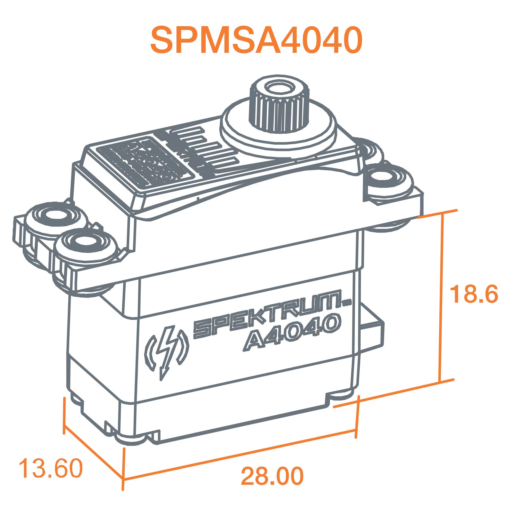 A4040 MT/HS Micro Metal Gear HV Servo