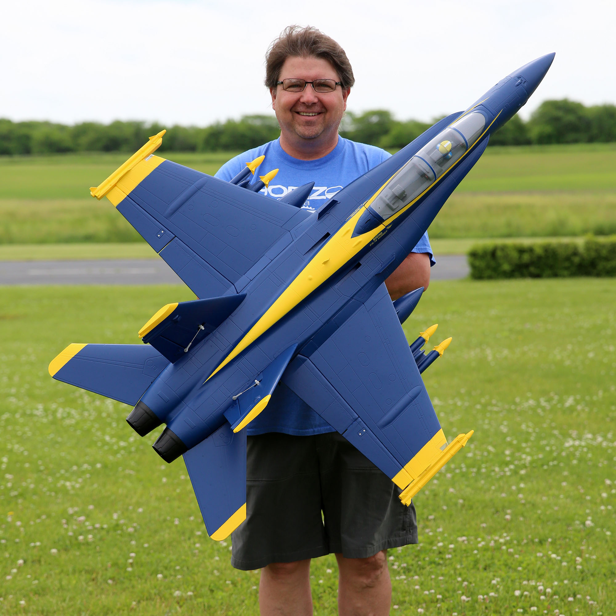 F-18 Blue Angels 80mm EDF BNF Basic with AS3X and SAFE Select, 980mm