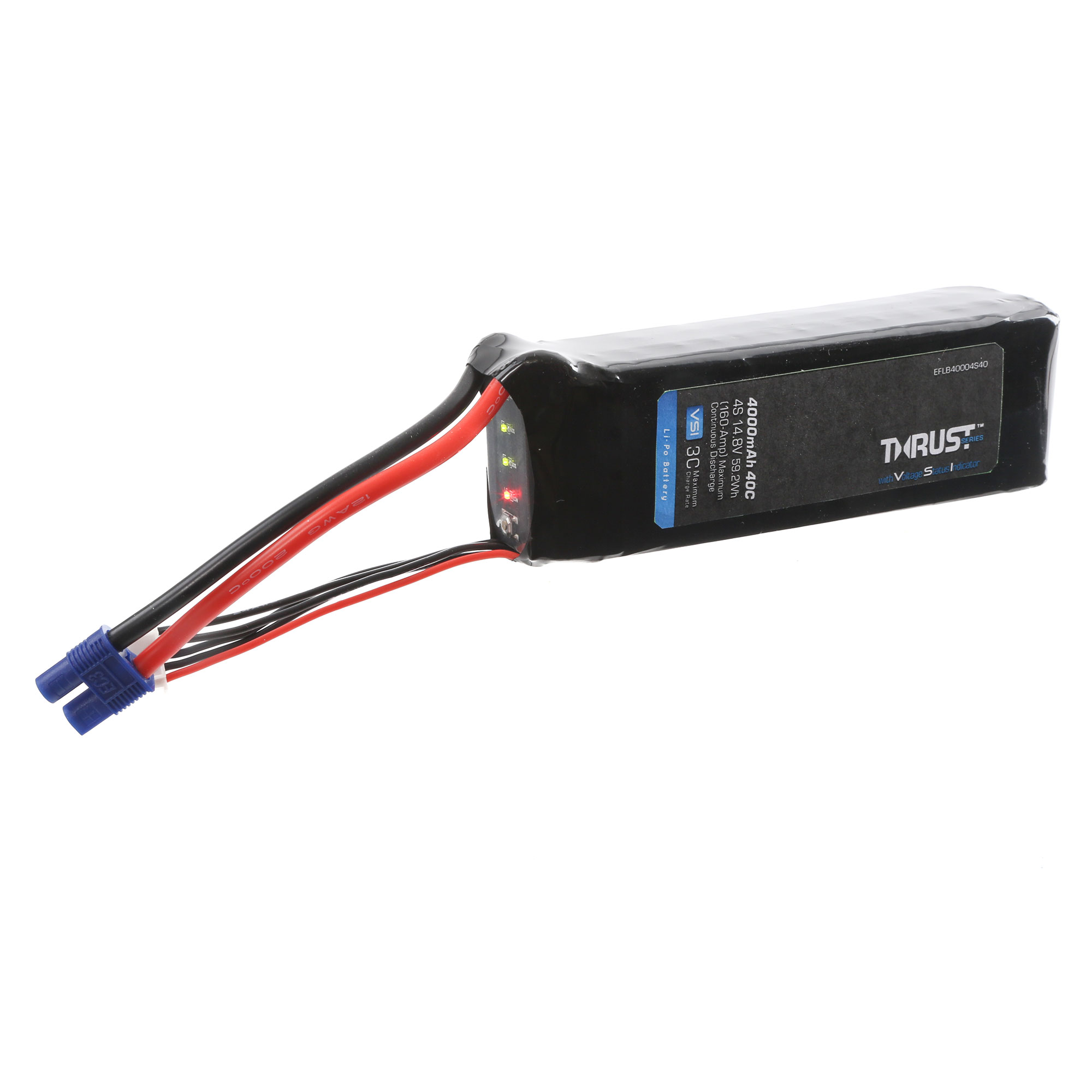 charged/discharged Eflite EC3 Lipo Battery Connector Indicator/Protectors 