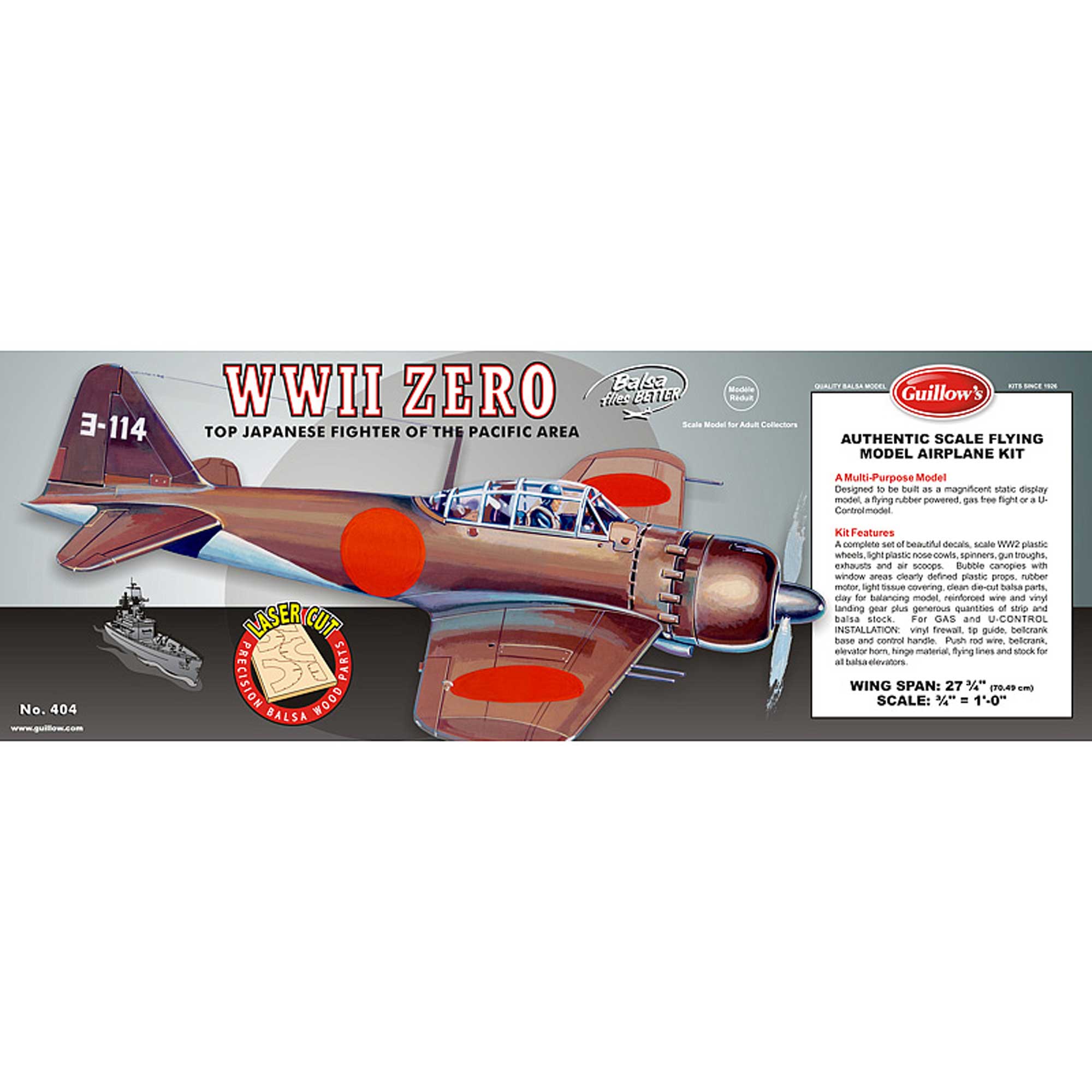 116 Mitsubishi Zero Laser Cut Kit 2775