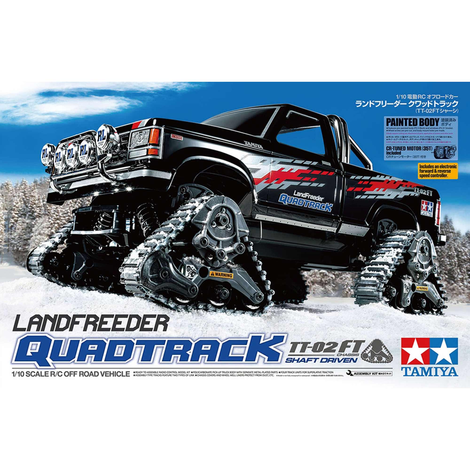 1/10 Landfreeder TT-02FT w/ Quadtrack Tracks, 4X4 Crawler Kit