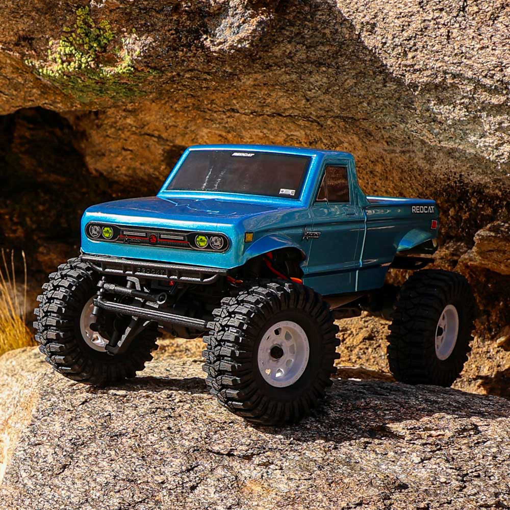 1/18 Ascent-18 4x4 Brushed Electric Rock Crawler RTR, Blue