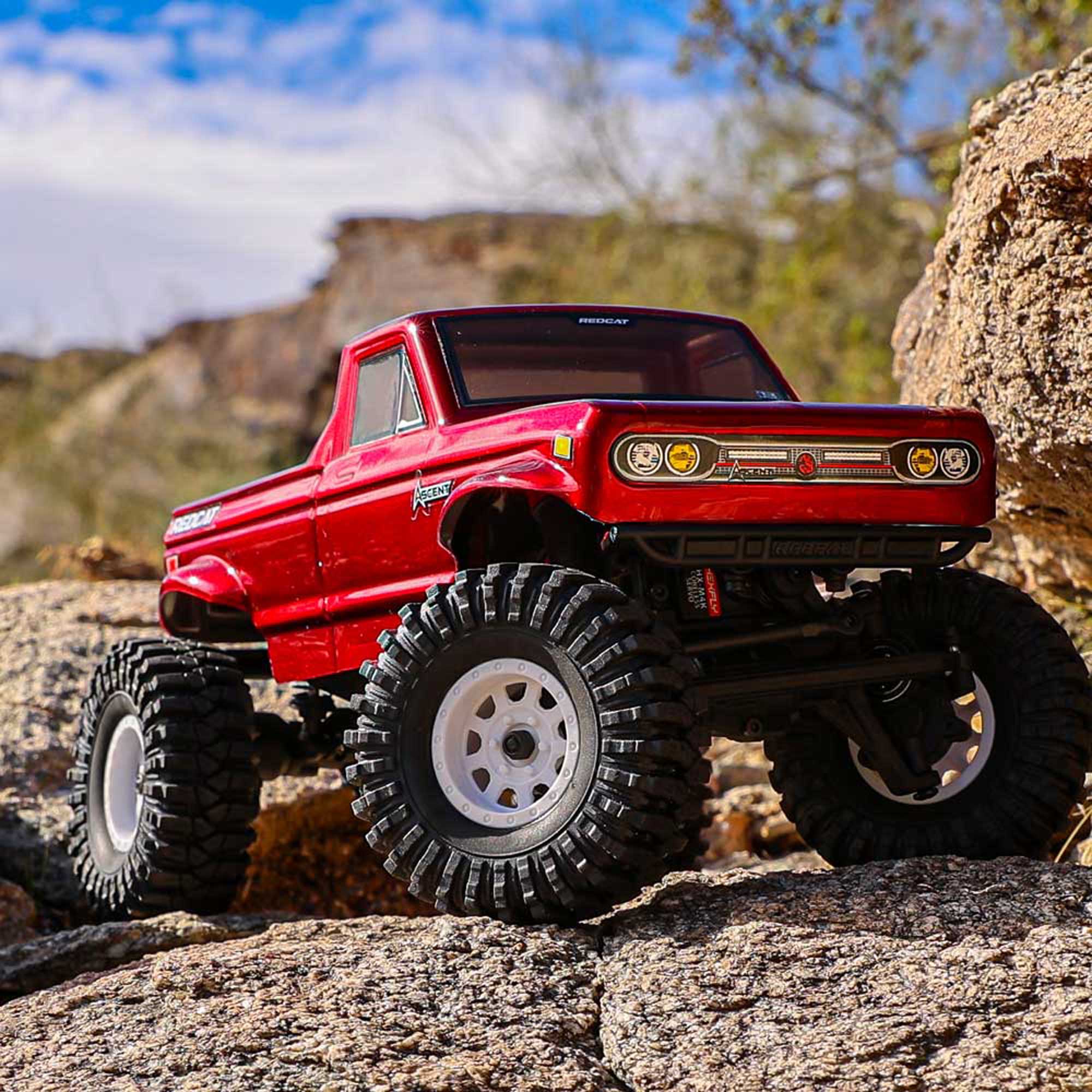 1/18 Ascent-18 4x4 Brushed Electric Rock Crawler RTR, Red