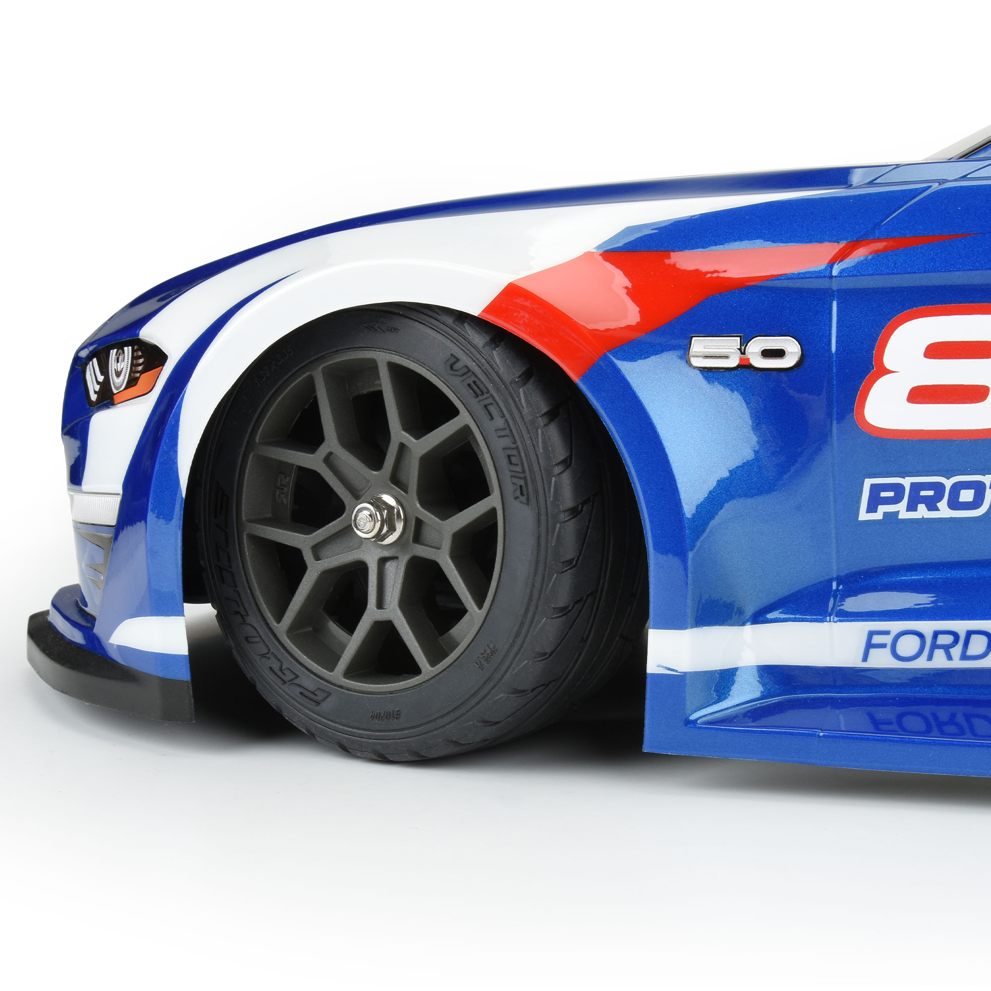 18 Victory S3 FrontRear 3585 24 Belted Mounted Tires 14mm Gray Vendetta