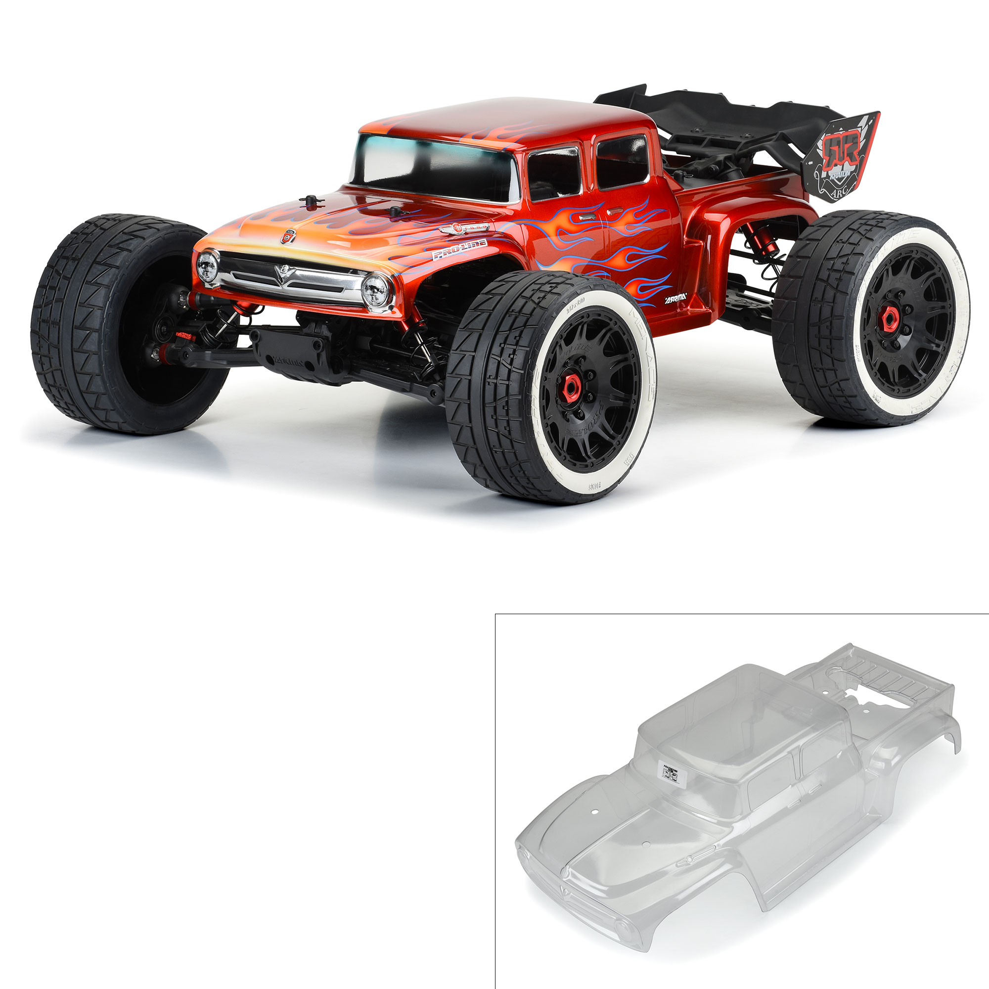 Pro-Line Racing 1/5 Pre-Cut 1956 Ford F-100 Clear Body: Kraton 8S 