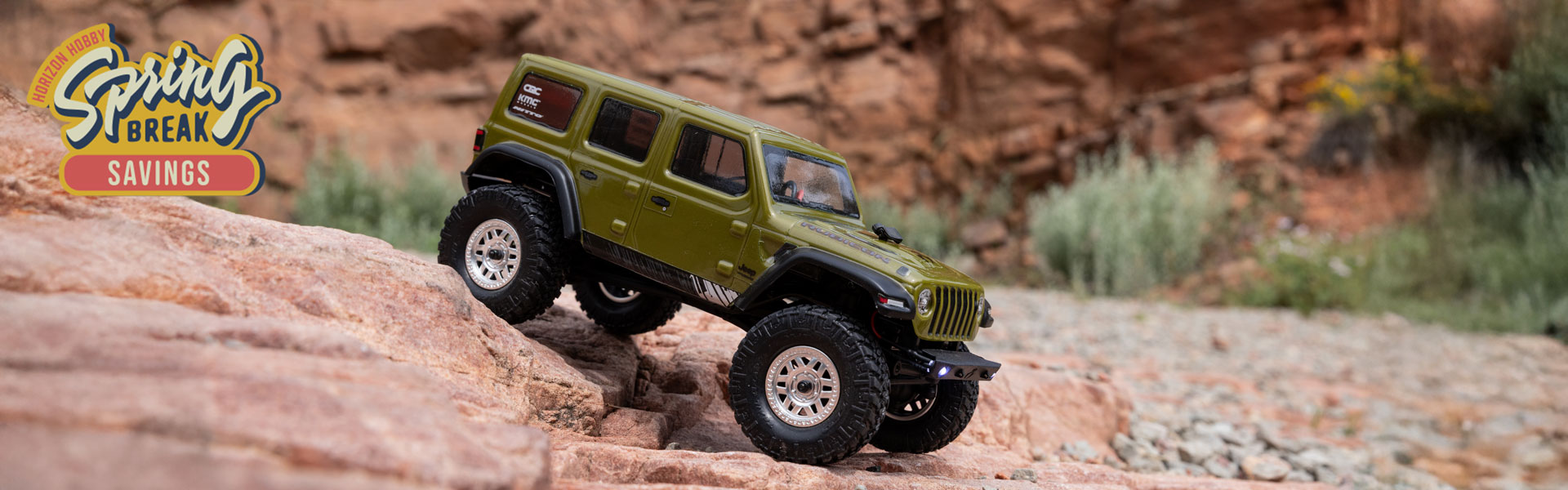 Horizon Hobby Spring Break Sale - Axial 1/24 SCX24 2019 Jeep Wrangler JLU CRC 4X4 RTR Brushed RC Rock Crawler