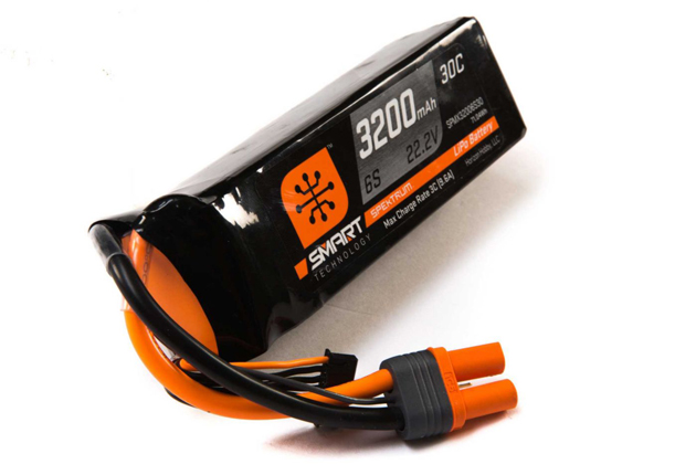 Spektrum 22.2V 3200mAh 6S 30C Smart LiPo Battery: IC5 (SPMX32006S30)