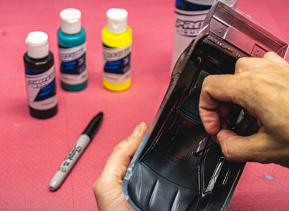 Painting RC Car Bodies